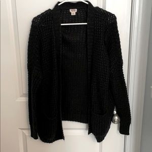 Black cardigan